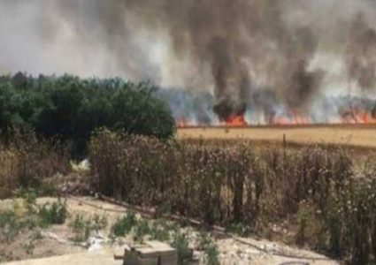 اندلاع حرائق في المستوطنات المحاذية لغزة