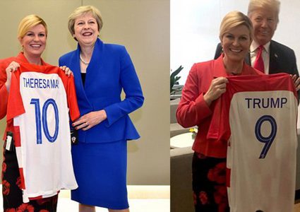 كيف دفعت رئيسة كرواتيا على تشجيع منتخب بلادها