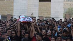 جماهير نابلس تشيع جثمان الشهيد مرشود