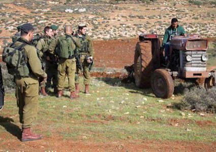 الاحتلال يستولي على120دونما من أراضي بلدة الخضر