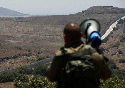 لاجئون سوريين يصلون حدود الجولان المحتل