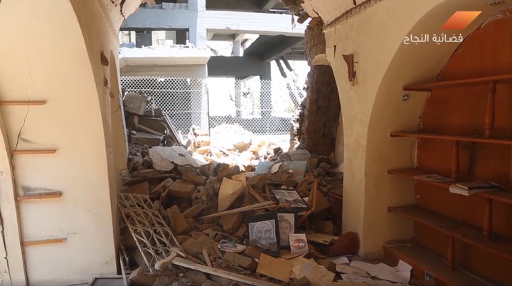 تضرر قرية الحرف نتيجة قصف الاحتلال لمنطقة الكتيبة