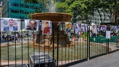 صور شهداء مسيرة العودة في شوارع "نيويورك"