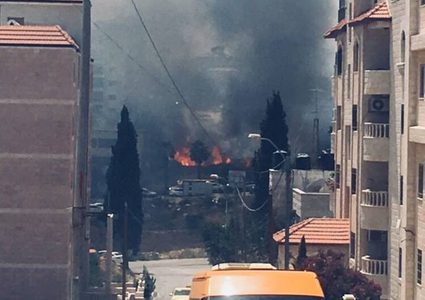 بالفيديو.. حريق كبير في منطقة الماصيون