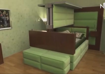 سرير يبتلع النائمين من أجل إنقاذهم من الزلازل!