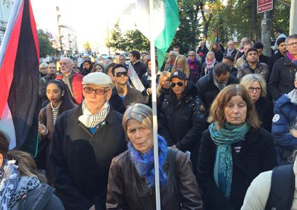 احتجاج في أوسلو رفضا لاحتجاز الاحتلال لنشطاء