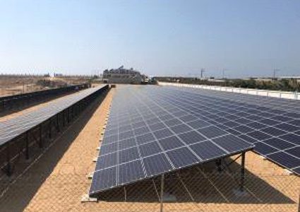 غزة:الاتحاد الأوروبي يُشَغِّل أكبر حقل طاقة شمسية