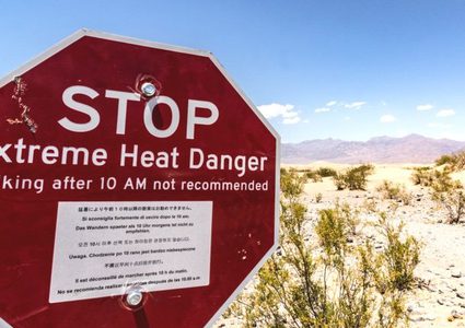 وادي الموت يسجل أعلى درجة حرارة