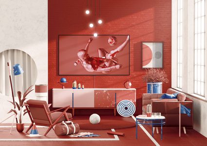 تلفزيون "يختفي" بالاندماج مع محيطه من سامسونغ