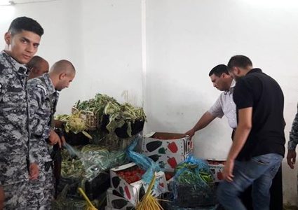 بيت لحم: اتلاف فواكة وخضراوات غير صالحة للاستهلاك