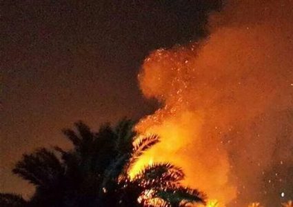 اندلاع حريق كبير بمستوطنة "كيسوفيم" شرق خانيونس