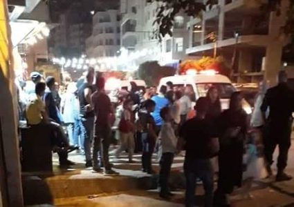 نابلس...حريق بقاعة افراح في رفيديا