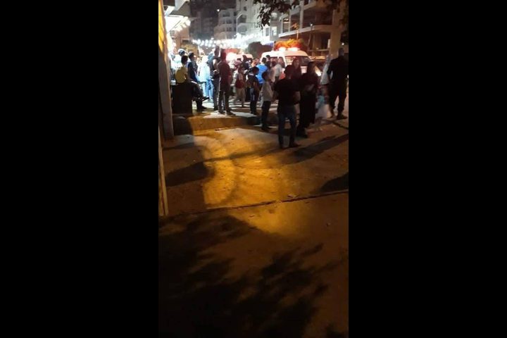 نابلس...حريق بقاعة افراح في رفيديا