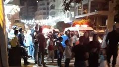 نابلس...حريق بقاعة افراح في رفيديا