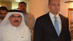 وزير خارجية قطر وملادينوف يبحثان التطورات بغزة