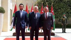 الرئيس يجتمع مع العاهل الأردني في عمان