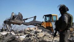 الاحتلال يهدم محلا تجاريا في مرج نعجة شمال أريحا