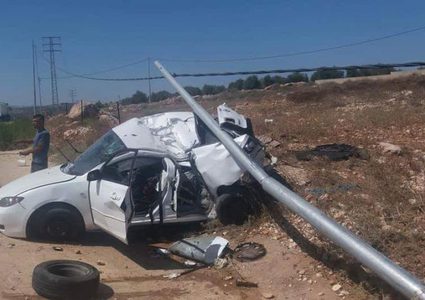 حوادث سير متفرقة بجنين توقع إصابات
