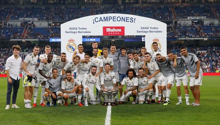 ريال مدريد يفوز بكأس البرنابيو على حساب ميلان