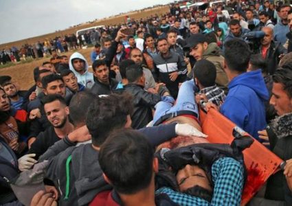 إصابة برصاص قوات الاحتلال قرب مخيم العودة شرق غزة