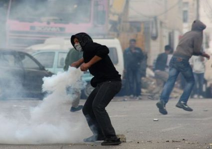 مواجهات مع الاحتلال قرب نابلس