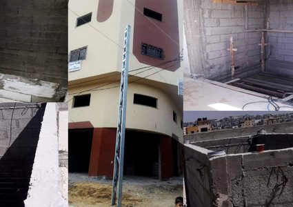 برج سكني "قاطنيه حياتهم مهددة بالخطر"