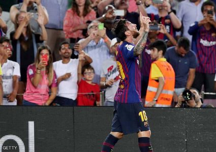 رقم تاريخي مزدوج لميسي بافتتاح الليغا