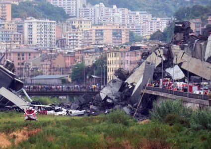 ارتفاع حصيلة قتلى انهيار جسر جنوة