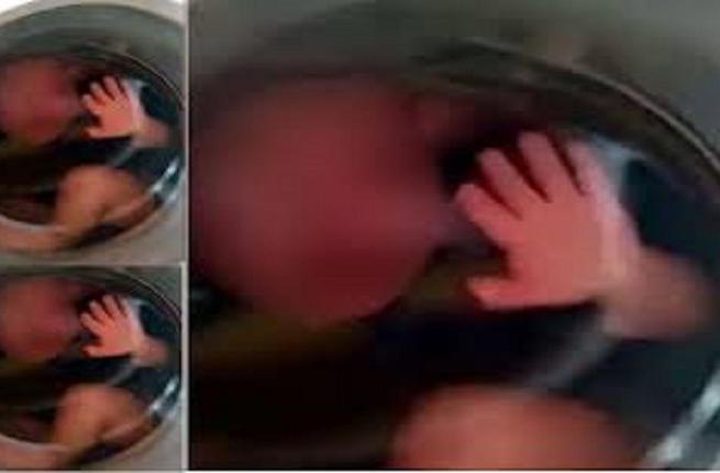 بالفيديو: مربي أطفال حبس طفلًا في الغسالة