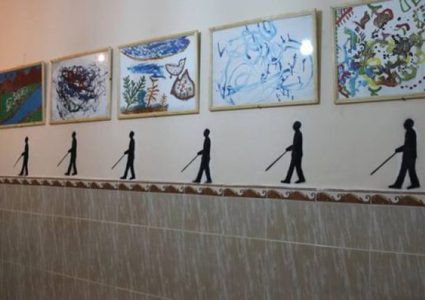 معرض فني لضعاف البصر والمكفوفين