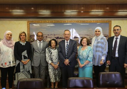 وفد رفيع المستوى من اليونسيف يزور جامعة النجاح