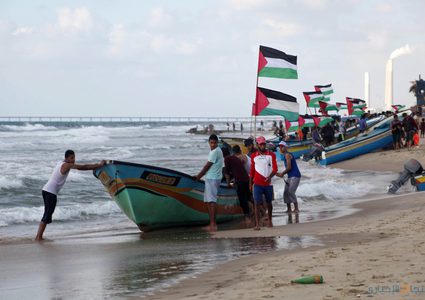 انطلاق المسير البحري السادس لكسر الحصار عن غزة