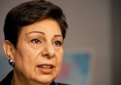 عشراوي: تصريحات "نير بركات" استهانة بالنظام الدولي