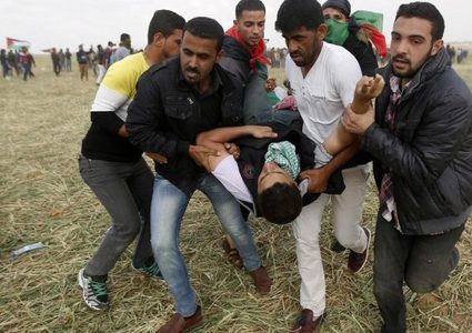 إصابة شاب برصاص الاحتلال شرق خان يونس