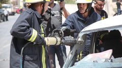 طولكرم: الدفاع المدني ينفذ تمرين يحاكي وقوع زلزال