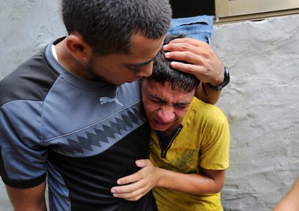 تشييع جثمان الشهيد بلال خفاجة من رفح