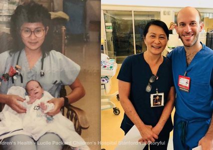 عاد للعمل طبيباً مع ممرضة أنقذته حين رضيعا !