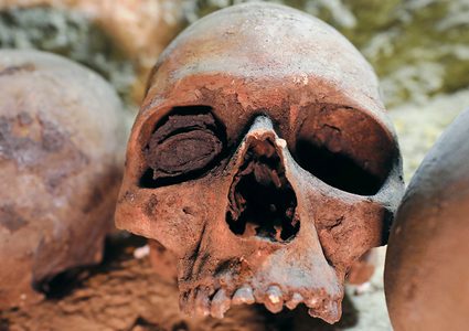 العثور على مقبرة جماعية جديدة تضم 166 جمجمة