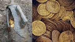 العثور على كنز من الذهب في إيطاليا