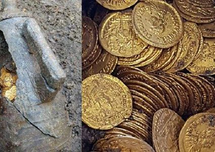 العثور على كنز من الذهب في إيطاليا