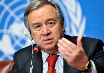 جوتيريش يحث على حماية المدنيين في إدلب