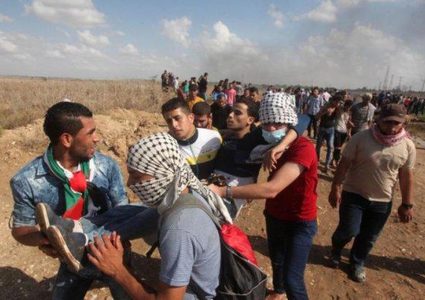 إصابة شاب بشظايا رصاصة متفجرة شرق رفح