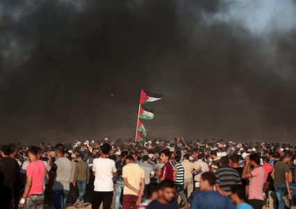 خلال مواجهات مسيرة العودة وكسر الحصار للجمعة الـ25