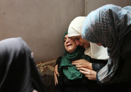 تشييع جثامين شهداء مسيرة العودة في غزة