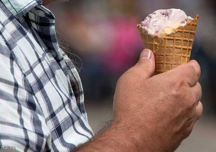 آيس كريم خال من البروتين الحيواني للنباتيين