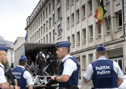 إصابة شرطي  في عملية طعن في بروكسل