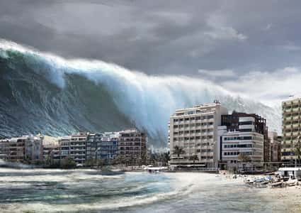 تحذير: تسونامي عملاق سيدمِّر بعض أجزاء العالم