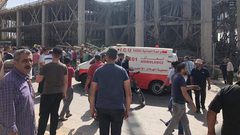 اصابة مواطن بانهيار سقف قيد الانشاء