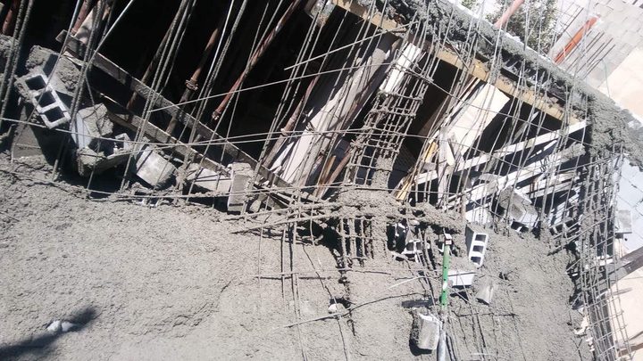 إصابة شاب إثر انهيار سقف مبنى قيد الإنشاء في نابلس