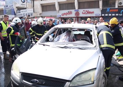 مناورة لمحاكاة مخاطر الزلازل في نابلس (فيديو)